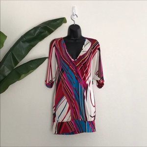 Guess striped dress short with sleeves Size M
